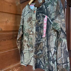 BOGO Camo Long sleeve T-shirts. XL NWT 2X used